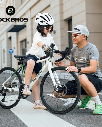 ROCKBROS Road Bike Student Teenager 22 inch Aluminum Frame Bike 10 Speed Disc Brake Bicycle Lightweight City Bike