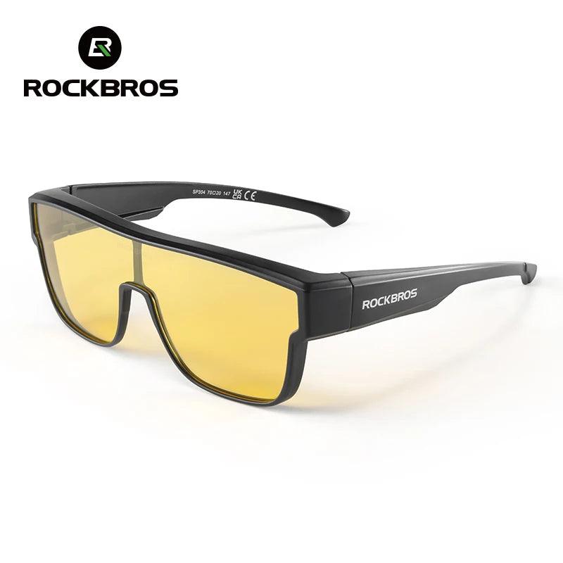 ROCKBROS Polarized Sunglasses Men's Driving Shades Dual-use Lens Camping Hiking Fishing Women UV400 Sports Cycling Eyewear