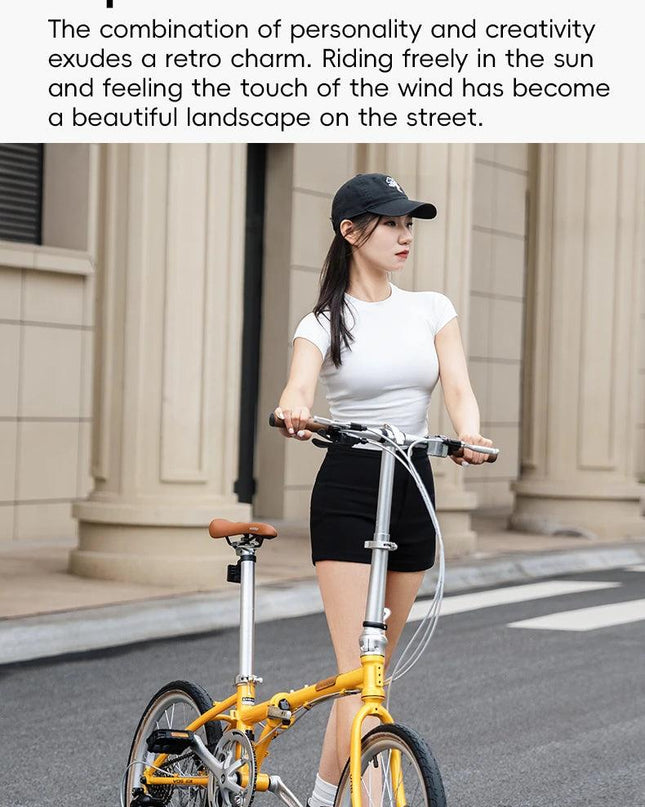 ROCKBROS Lightweight Bike Folding Design 20 inch Bike With Shimano 8-speed Wire-drawn Disc Brake System Adult Folding Bike