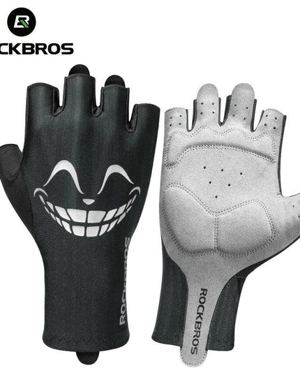 ROCKBROS Cycling Gloves Summer Bicycle Half Finger Gloves Shockproof Anti-Slip Fingerless Gloves Bike Breathable MTB Road Gloves