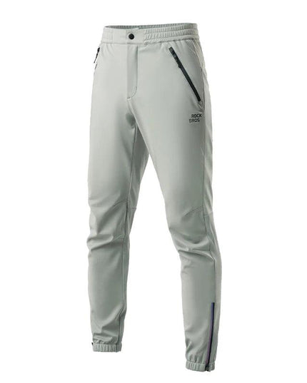 ROCKBROS Cycling Pants Windproof Warm Autumn Winter Bike Pants Fleece-lined Long Pants Riding Fitness Trousers Sport Equipment