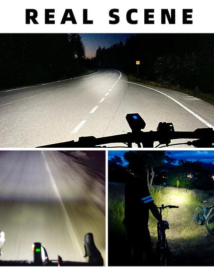 ROCKBROS Bike Light Rainproof Type-C Charging LED 2000mAh MTB Front Lamp Headlight Aluminum Ultralight Flashlight Bicycle Light