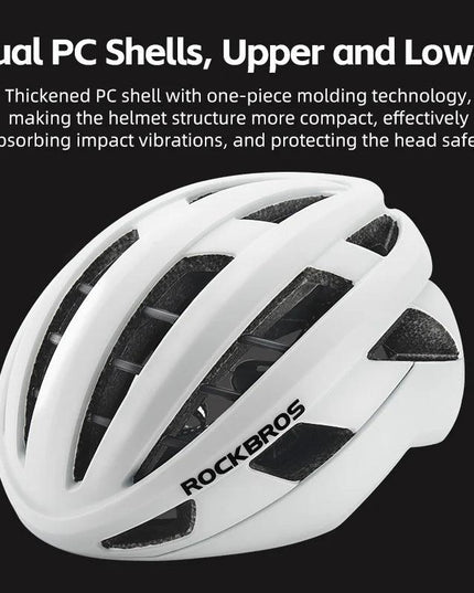 ROCKBROS Cycling Helmet Men Women Bicycle Helmet Intergrally-molded Adjustable MTB Road Thickened Sport Safe Hat Bike Helmet