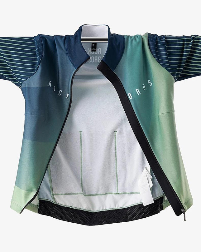 ROCKBROS Autumn Winter Cycling Jacket Fleece Bicycle Clothing for Men Women MTB Road Professional Training Jersey Warm Jacket