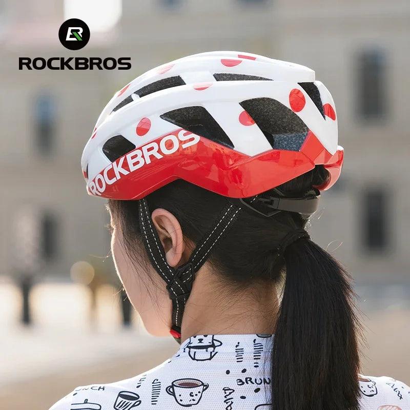 ROCKBROS Cycling Helmet Ultralight Fashion Breathable MTB Road Bicycle Helmet Men Women Suit 54-62CM Racing Bike Equipments ﻿