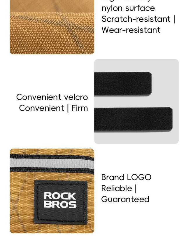 ROCKBROS Mini Triangle Bag Portable Bicycle Bag Ultralight Top Front Tube Frame Triangle Bag for Brompton Bike Cycling Accessory