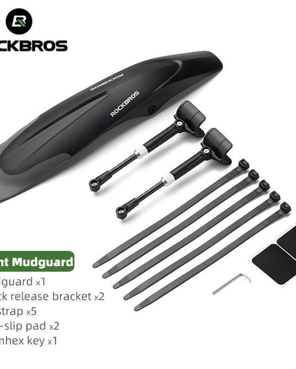 ROCKBROS Mountain Bike Mudguard Widen Quick Release 26-29 Inch  Durable lnnovative Installation Fender Bicycle Accessaries