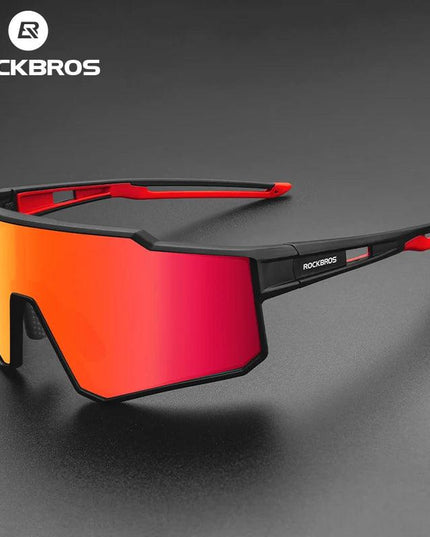 ROCKBROS Polarized Photochromic Glasses Cycling Sunglasses Outdoor Sports UV400 MTB Road Women Men Bicycle Goggles Adjustable