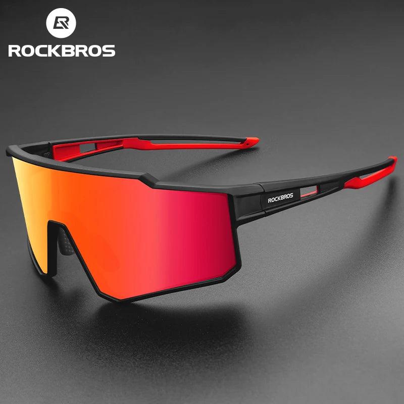 ROCKBROS Polarized Photochromic Glasses Cycling Sunglasses Outdoor Sports UV400 MTB Road Women Men Bicycle Goggles Adjustable