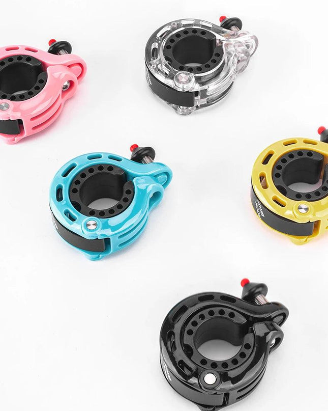 ROCKBROS Bicycle Bell MTB Road Cycling Horn Bike Handlebar Bell Q-Type Hidden Bell Safety Rainproof Anti-Slip Bike Accessories