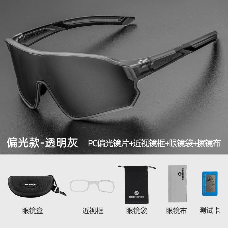 ROCKBROS Cycling Glasses MTB Road Bike Polarized Sunglasses UV400 Protection Ultra-light Unisex Bicycle Eyewear Sport Equipment