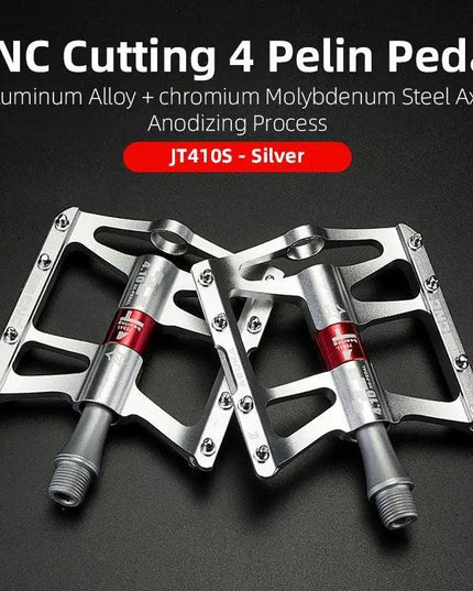 ROCKBROS Mountain Bike Bicycle Pedals Cycling Ultralight Aluminium Alloy 4 Bearings MTB Pedals Bicicleta Bike Pedals Flat BMX