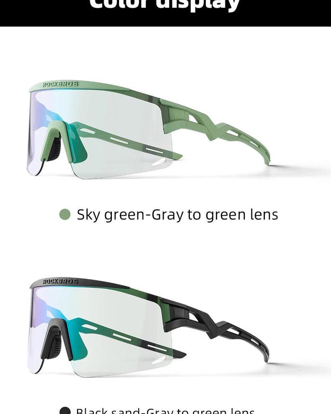 ROCKBROS New Cycling Glasses Ultralight Photochromic Anti-Fog Cycling Sunglasses MTB Road Outdoor Sports UV Protection Goggles ﻿