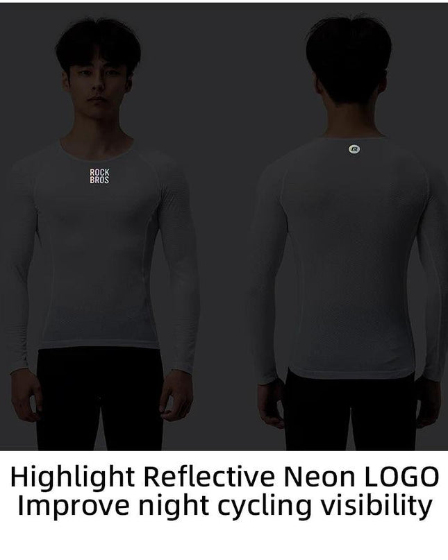 ROCKBROS Bike Jerseys Long Sleeves Breathable Mesh Men Bike Shirt Cycling Clothing Comfortable Summer Racing Clothes Reflective