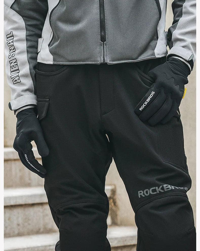 ROCKBROS Winter Gloves Touch screen Windproof Bike Cycling Gloves Full Finger Ski Non-Slip Warm Sports Motorcycle Hiking Gloves