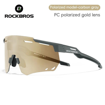 ROCKBROS Cycling Glasses MTB Road Bike Eyewear Driving Golf Goggles Protection Sports UV400 Sunglasses Polarized/Photochromic