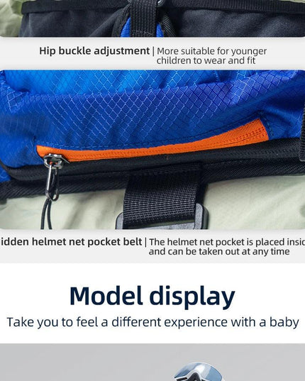 Qunature Ski Bag Children's Ski Training Strap Traction Protection Bag 7L Multi-Part Support Anti-Slip Anti-Falling Kid Ski Pack