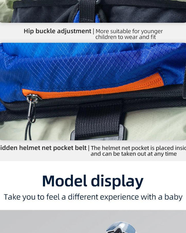 Qunature Ski Bag Children's Ski Training Strap Traction Protection Bag 7L Multi-Part Support Anti-Slip Anti-Falling Kid Ski Pack