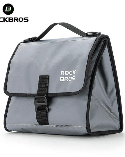 ROCKBROS Foldable Bag Insulated Bike Handlebar Bag Multi Functional 4-7L High Large Capacity Front Bag for Folding Bike