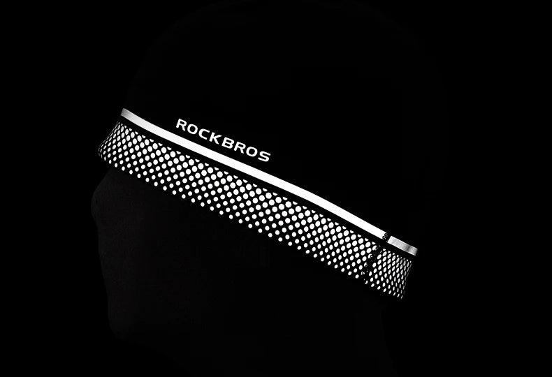 ROCKBROS Winter Fleece Ski Cap Windproof Thermal Cycling Cap Warmer Motorcycle Hat Helmet Liner Running MTB Bike Headwear