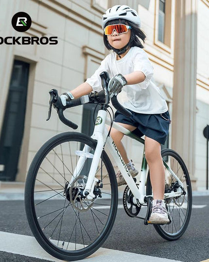 ROCKBROS Road Bike Student Teenager 22 inch Aluminum Frame Bike 10 Speed Disc Brake Bicycle Lightweight City Bike
