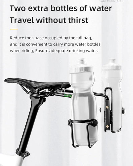 ROCKBROS Bicycle Tail Bag Stabilizer Bike Saddle Frame Bottle Cage Fixing Support Seat Bow Conversion Bracket Bicycle Accessory