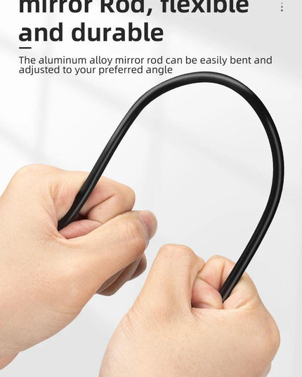 ROCKBROS Bicycle Helmet Rearview Mirror 360 Degree Rotatable Flexible Aluminum Safety Motorcycle Helmet Adjustable Riding Mirror