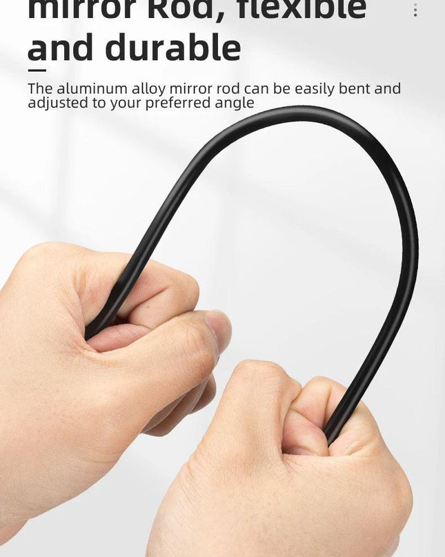 ROCKBROS Bicycle Helmet Rearview Mirror 360 Degree Rotatable Flexible Aluminum Safety Motorcycle Helmet Adjustable Riding Mirror