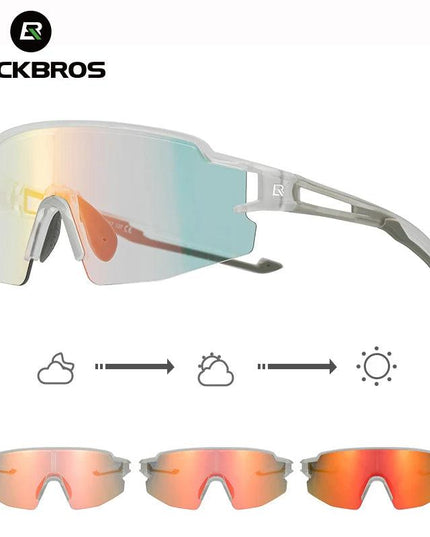 ROCKBROS Cycling Glasses Polarized UV400 Protection Bicycle Sunglasses Men Women Photochromic MTB Road Bicycle Goggles Eyewear