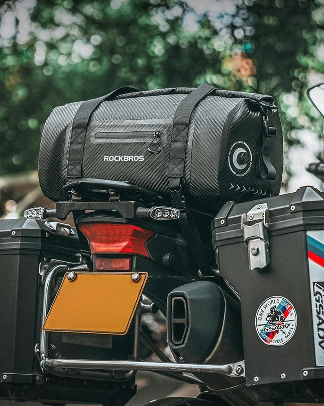 ROCKBROS Waterproof Motorcycle Pannier PVC 20L-60L Tail Bag Travel  Rear Seat Luggage Bag Multiple Carry Motorcycle AccessorIes