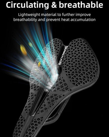 ROCKBROS 3D Printed Bicycle Carbon Saddle Ultra-Light Shock-Absorption MTB Road Profession Racing Bicycle Cycling Saddle