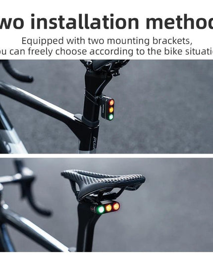 ROCKBROS Bike Tail Light Auto Start/Stop Brake Sensing Bicycle Tail light Type-C Rechargeable Wireless Warning Tail light