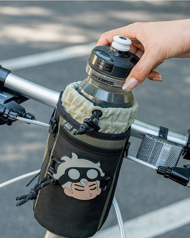 ROCKBROS Bicycle Bag 1L Portable Front Bag LightWeight Kettle Handlebar Bag Water Bottle Carrier Cycling Bag Large Capacity