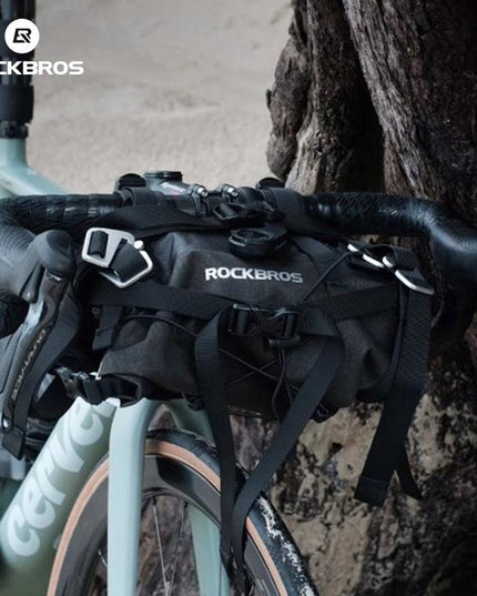 ROCKBROS Bicycle Bag Big Capacity Waterproof Front Tube Cycling Bag MTB Handlebar Bag Front Frame Trunk Pannier Bike Accessories