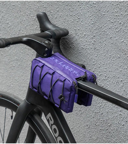 ROCKBROS Bike Bag Top Tube Bag Floating Installation Method Cycling Saddlebags Bicycle Pannier Bag Large Capacity Equipment