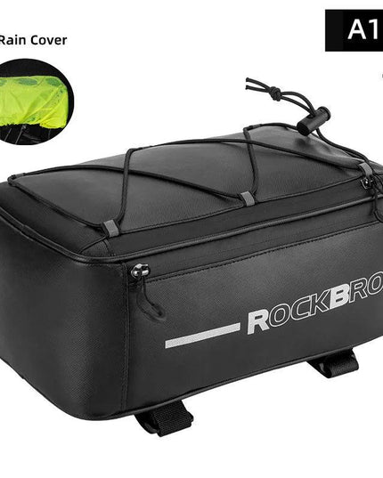 ROCKBROS Bicycle Carrier Bag MTB Bike Rack Bag Trunk Pannier Cycling Multifunctional Large Capacity Travel Bag With Rain Cover