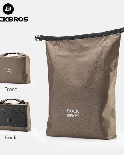 ROCKBROS Bicycle Front Bag Waterproof Handlebar Bag 2.5-4L Capacity Nylon Portable Bag for Folding Bike MTB Cycling Accessories