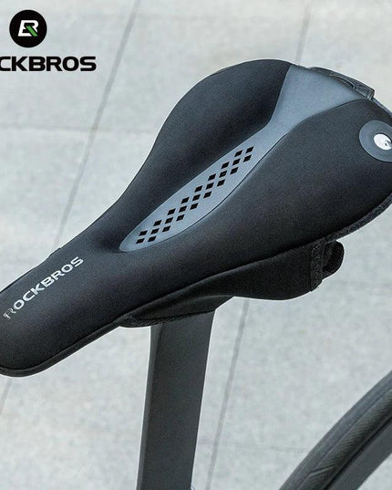 ROCKBROS Bicycle Saddle Cover MTB  With Rear Light Road Bike Seat Saddle Breathable Comfortable Cushion Cycling Saddle Cover