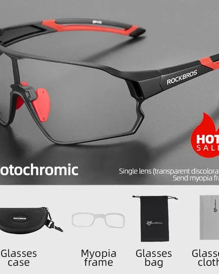 ROCKBROS Cycling Glasses Photochromic MTB Road Bike Glasses UV400 Protection Sunglasses Ultra-light Sport Safe Eyewear Equipment