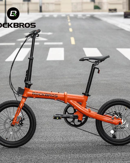 ROCKBROS Bike 16 inch with SRAM X4/X5-speed Aluminium Alloy Frame Adult Folding Bike Adjustable 9-Speed 11-32T Cassette Bike