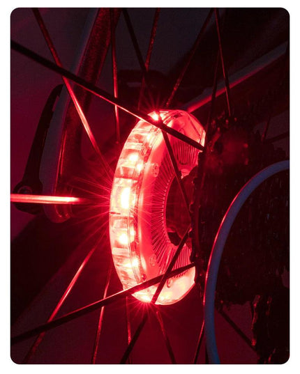 ROCKBROS Bicycle Wheel Light Smart 12 LED Flash Light Warning Light Kids Balance MTB Bike Light Vibration Sensing Light 1PCS
