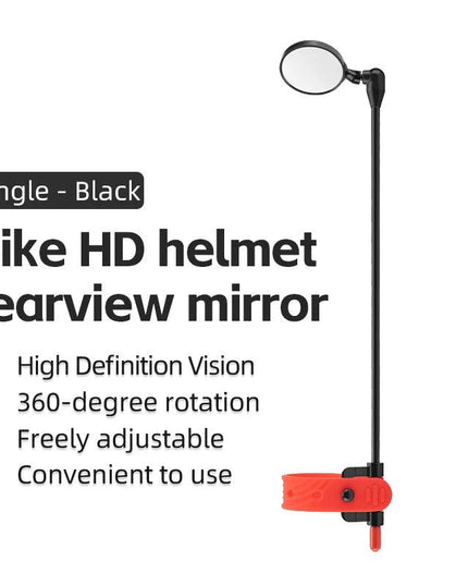 ROCKBROS Bicycle Helmet Rearview Mirror 360 Degree Rotatable Flexible Aluminum Safety Motorcycle Helmet Adjustable Riding Mirror