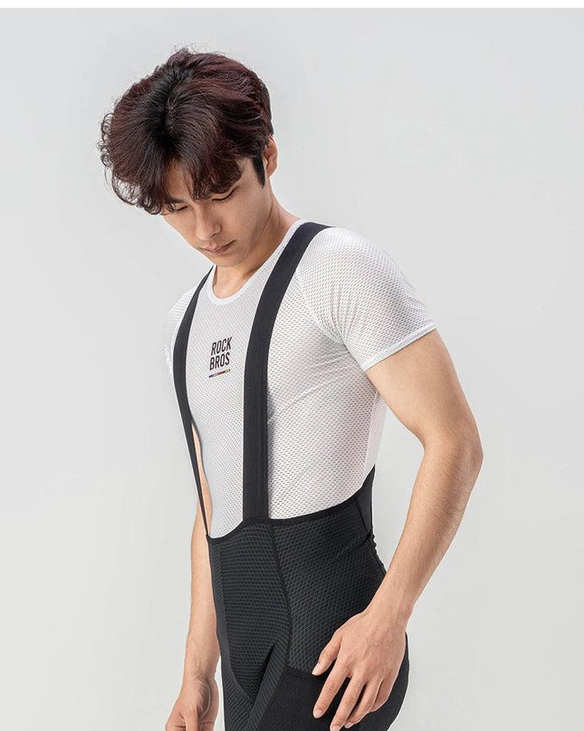 ROCKBROS Cycling Bib Shorts Classic Men Bike Pants Ciclismo Bicycle Shorts Pockets Outdoor Breathable Reflective Tights Shorts