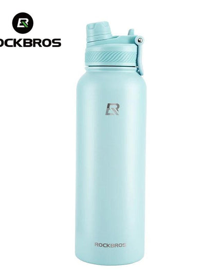 ROCKBROS 1L Thermal Water Bottle Sports Water Bottle Non Slip 304 Stainless Steel Cold And Hot Thermo Cup Cycling Hiking Equip