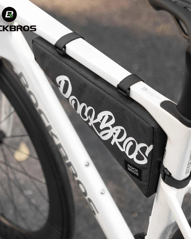 ROCKBROS Cycling Triangle Top Tube Bag Lightweight Bike Frame Pack for Tools and Accessories 1.9L large Capacity Triangle Bag