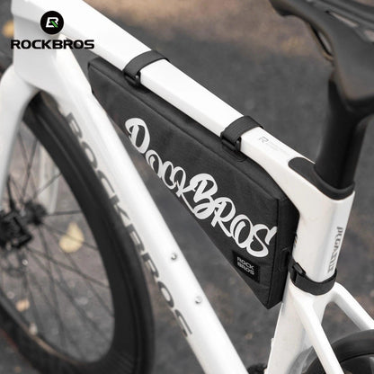 ROCKBROS Cycling Triangle Top Tube Bag Lightweight Bike Frame Pack for Tools and Accessories 1.9L large Capacity Triangle Bag