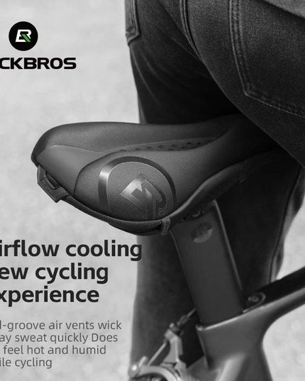 ROCKBROS Bicycle Saddle Cover Liquid Silicone Gel Breathable Seat Soft Thickened MTB Shockproof Cushion Cycling Accessories