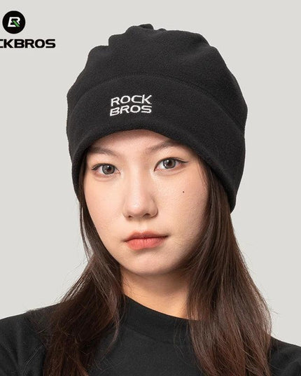 ROCKBROS Winter Scarf Hats Fleece Windproof Balaclava Hiking Warm Mask Bandana Ear Neck Cover Thermal Camping Sport Gear