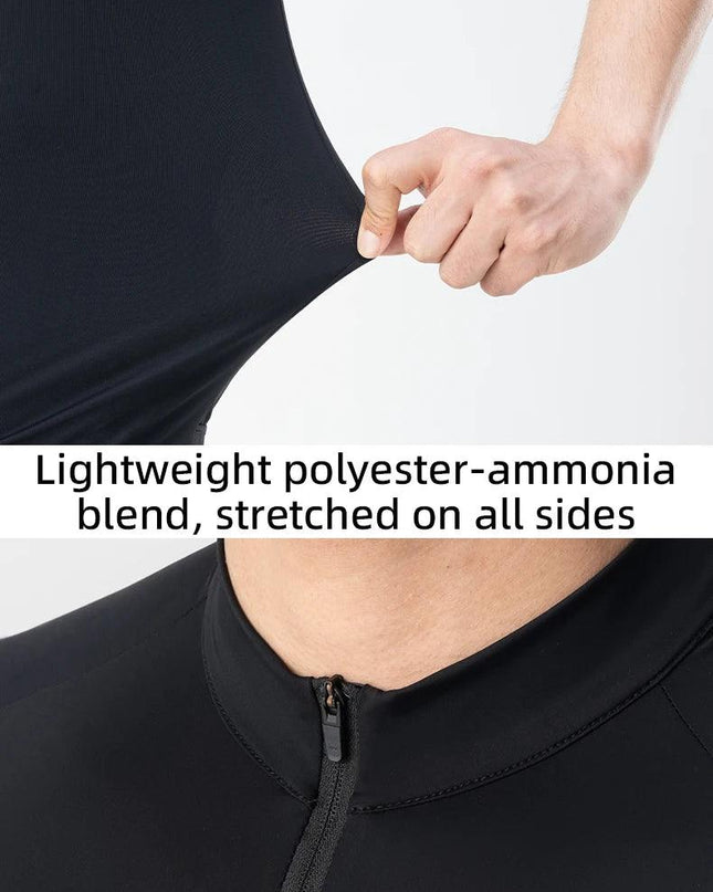 ROCKBROS Cycling Jersey Breathable Long Sleeved Quick Drying With Rear Pocket Bicycle Clothing Non-slip Sweatshirt Cycling Suit