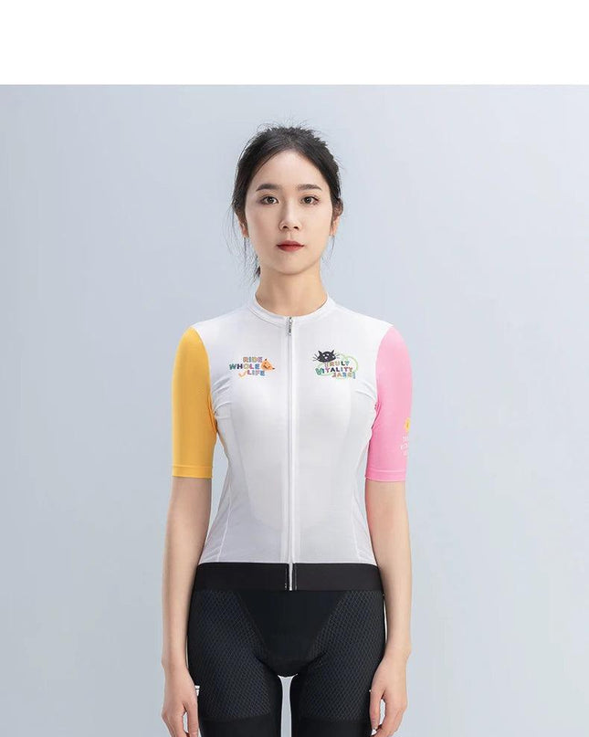 ROCKBROS TVI Women Cycling Jersey Summer Quick Dry Ciclismo Bike Clothes Anti-Uv Breathable Mountain Female Clothing Asian Size